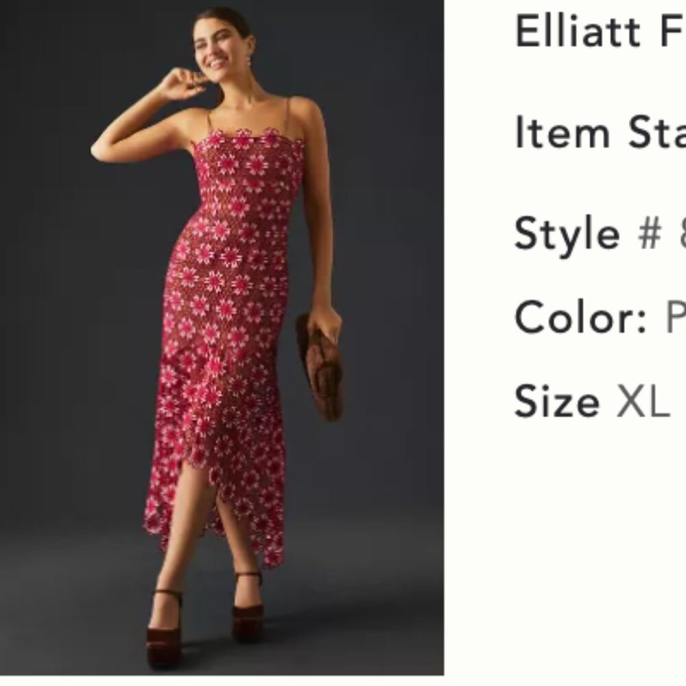 Elliatt Floral Crochet Dress